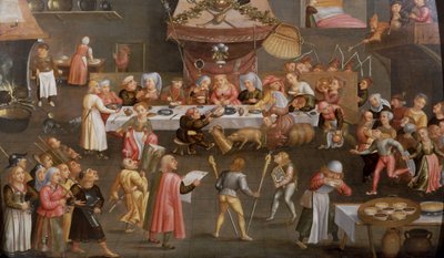 Ein groteskes Hochzeitsfest von Workshop of Verbeeck Family
